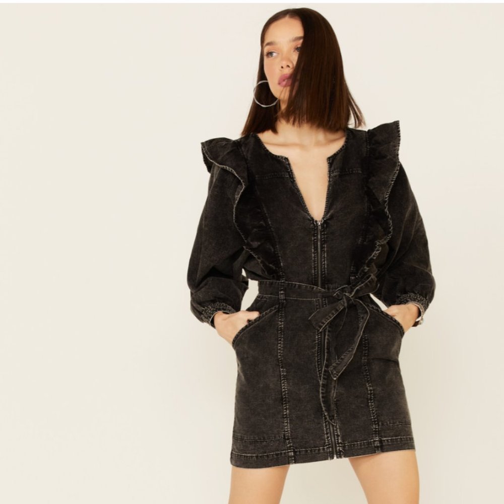 Free People Imogene Denim Mini Dress